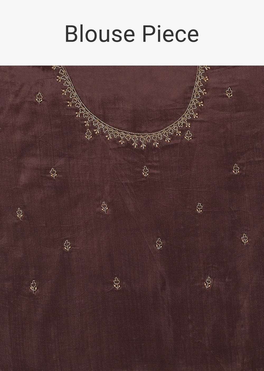 Fog Grey Saree In Organza With A Wide Floral Embroidered Pallu With Tassels