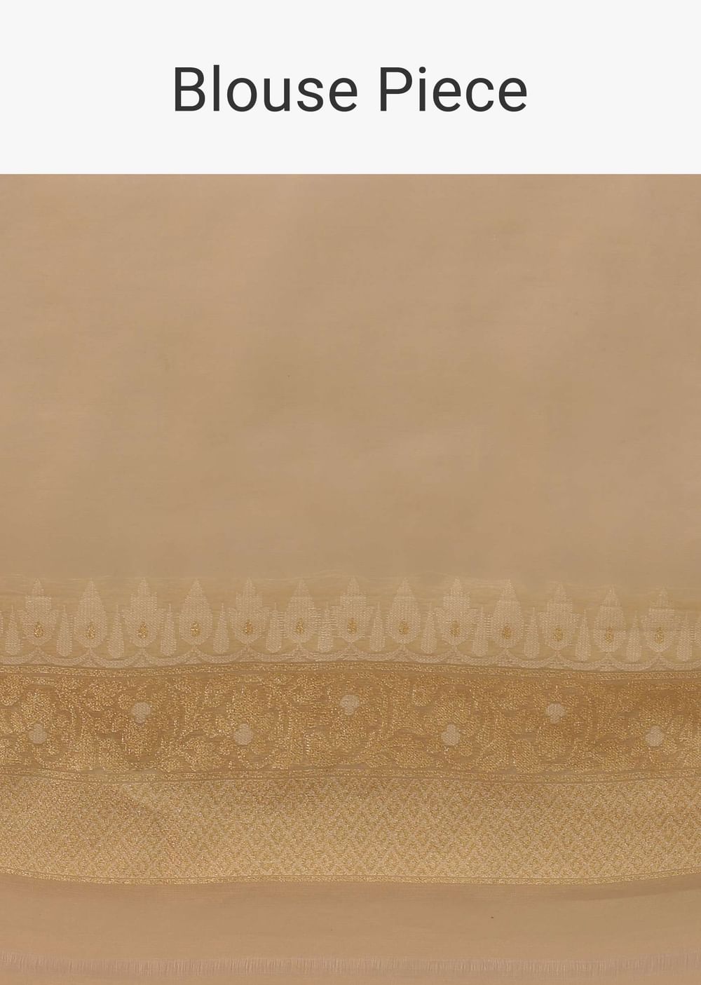 Daffodils Yellow Saree In Pure Handloom Cotton With Banarasi Chanderi Weave