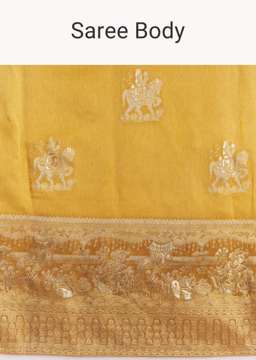 Georgette Saree With All Over Butti Woven Design