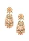 Gold-Finish Kundan Choker Necklace Set With Intricate Colourful Meenakari Work In Mix Metal