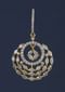 Gold Plated Earrings In Circular Motif Studded With Stones And Crystals Online - Kalki Fashion