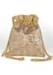 Gold Potli Bag With Embellished Chevron Pattern Online - Kalki Fashion