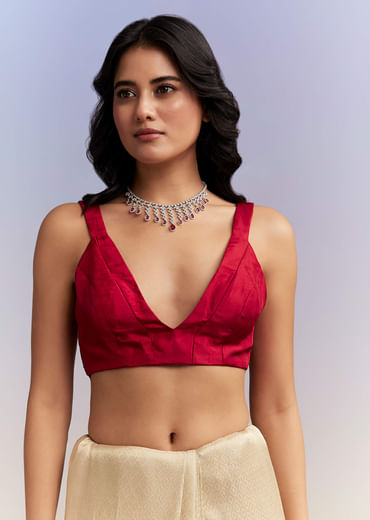 Gold Tissue Saree With Heavy Hand Embroidery