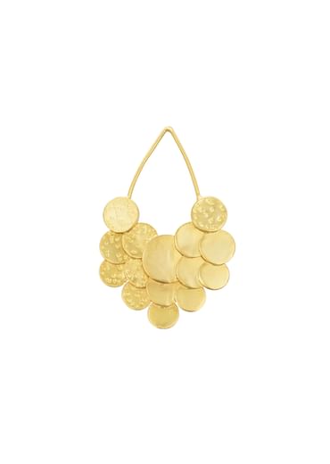Gold Cutout Coin Shaped Danglers
