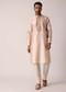 Gold Embroidered Kurta Set For Men