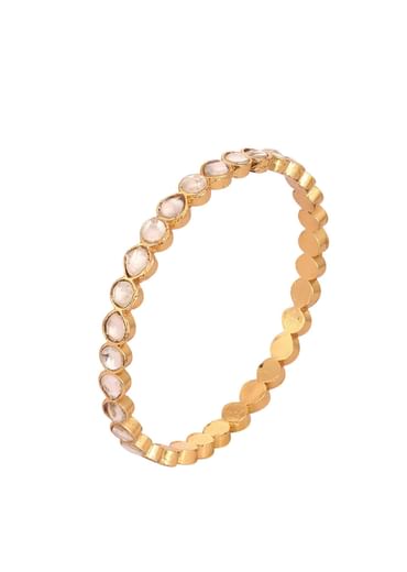 Gold Finish Jadau Kundan Polki Kadas