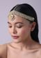 Gold Finish Kundan And Pearl Mathapatti