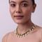 Gold Finish Kundan Necklace With Pearls