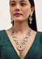 Gold Finish Kundan Necklace With Multicolor Stone In?ÿMix?ÿMetal
