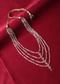 Gold Finish Layered Mala In Mix Metal With Motifs