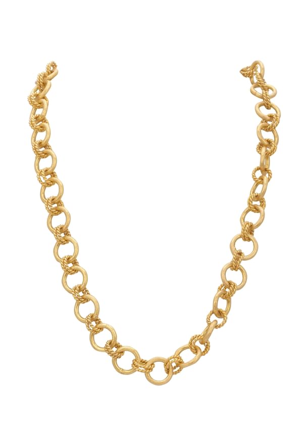 Gold Plated Link Style Long Necklace Gold Plated Link Style Long Necklace