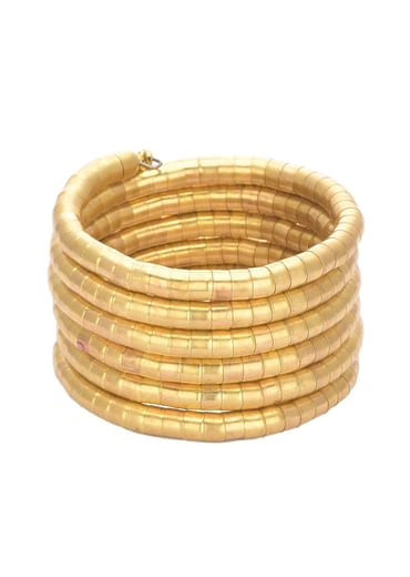 Gold Plated Stacked Style Bangle