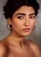 Gold Plated Victorian Polki Hoops With Faux Diamonds In Silver Alloy