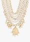 Gold Toned Multi Layered Pearl And Kundan Mala
