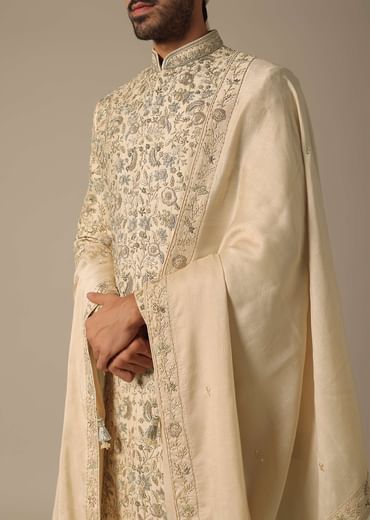 Golden Grandeur Sherwani Set