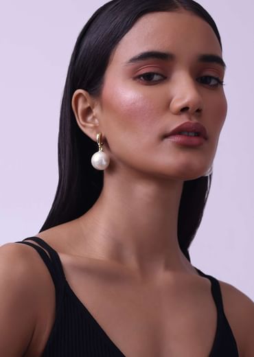 Gorgeous Mother Of Pearl Hanging Stud