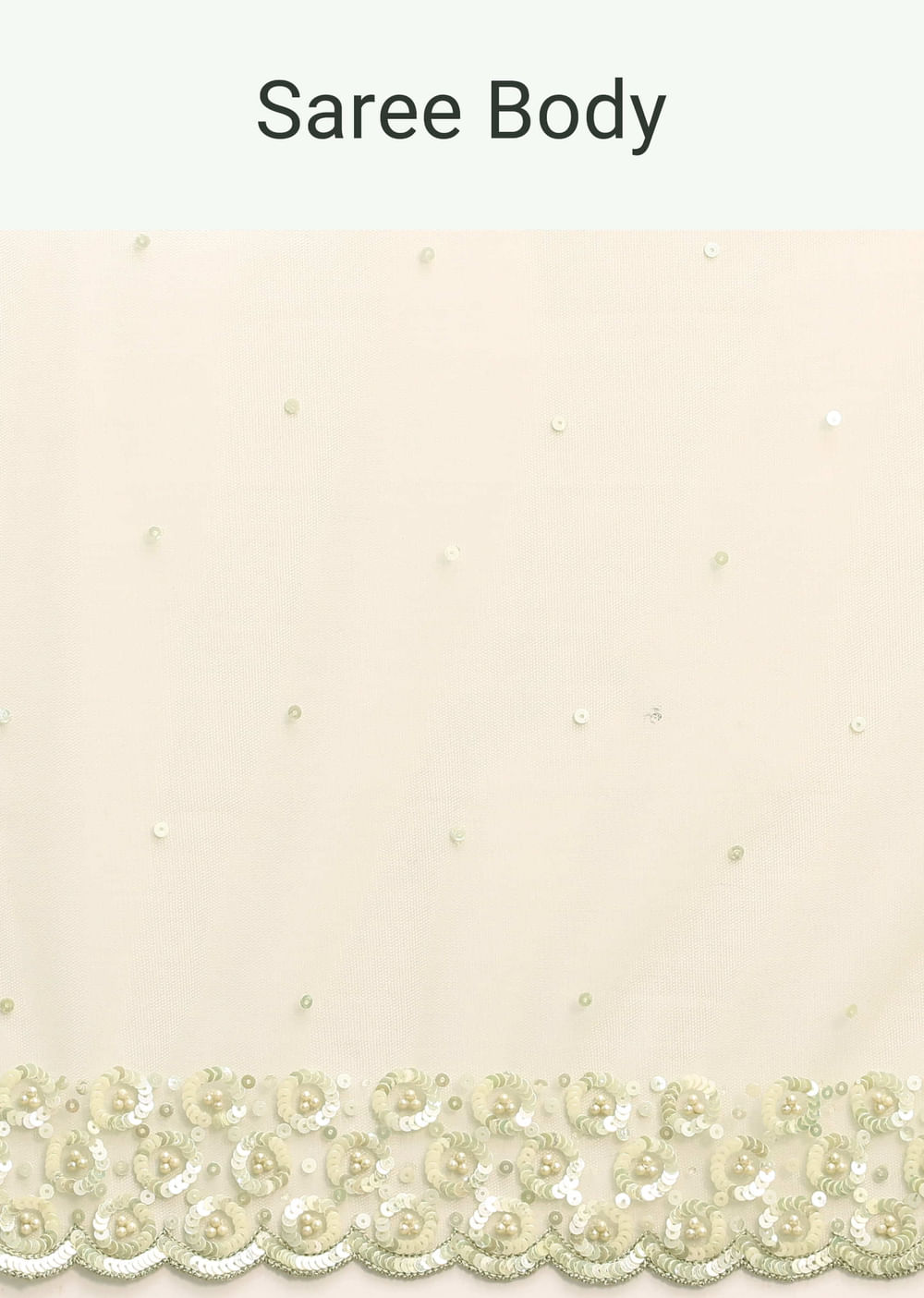 Green Organza Cutdana Saree With Unstitched Blouse