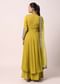 Green Palazzo Set With Embroidered Anarkali