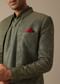 Green Sherwani And Kurta Set In Dupion Silk