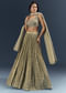 Grey Banarasi Silk Bridesmaid Lehenga With Intricate Hand Embroidery