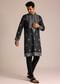 Grey Embroidered Full Sleeves Kurta Set