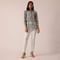 Grey Printed Short Kurta With Sequin Work