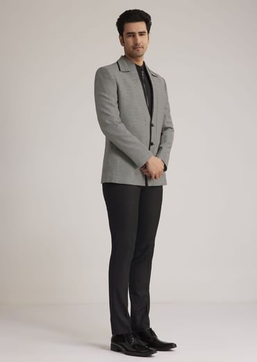 Grey Terry Rayon Suit Set