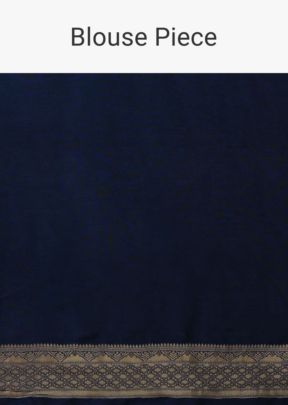 Indigo Blue Saree In Dola Silk With Embroidered Floral Buttas