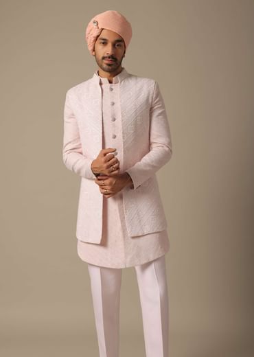 Indowestern Set With All-Over Heavy Embroidery