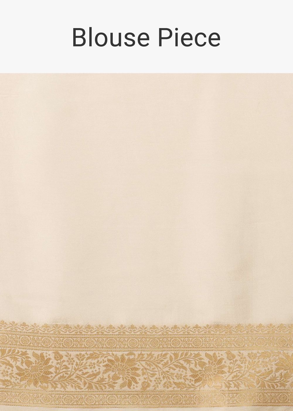 Ivory White Dola Silk Saree With Silver And Gold Jaal Embroidery In Floral Pattern