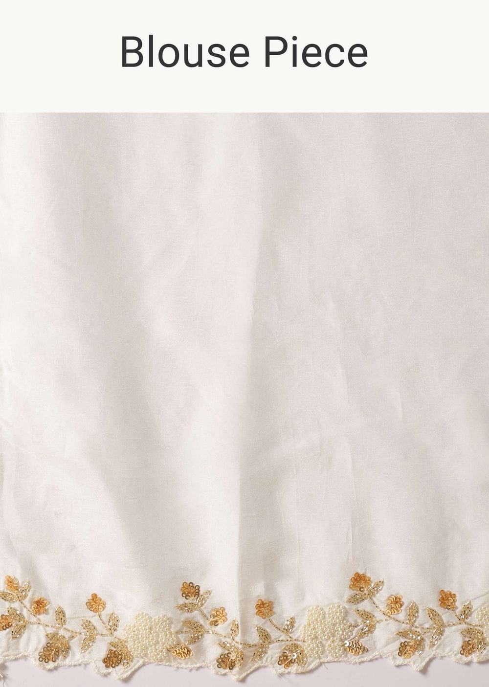 Ivory White Organza Saree With Cut Dana Embroidered Borders