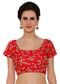 Coral Blouse In Raw Silk With Sequins Embroidery And Side Zip Online - Kalki Fashion