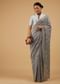Powder Blue Saree Kashmiri Embroidered In Georgette