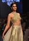 Gold Toned Palazzo Top In With Attached Cape - NOOR 2022