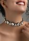 Silver Victorian Choker Necklace