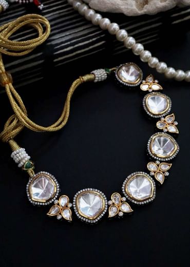 Silver Victorian Choker Necklace