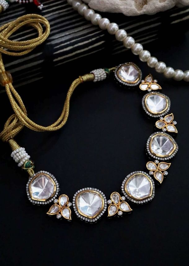 Silver Victorian Choker Necklace