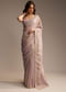 Lavender Tissue Saree with Cutdana  Sequin Work