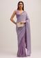 Lavender Half And Half Sequins Saree
