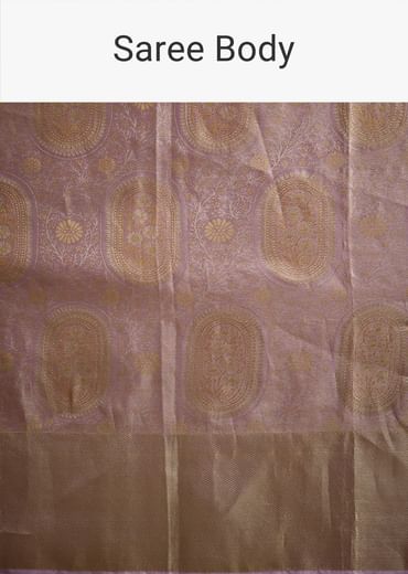 Lavender Kanjivaram Silk Saree
