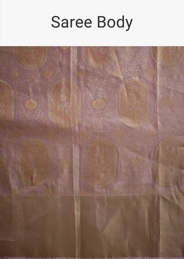Lavender Kanjivaram Silk Saree