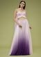 Lavender Ombre Skirt And Crop Top Set In The Crush, Paired With The Spaghetti Straps With A Sweet Heart Neckline