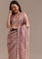 Lavender Tissue Saree Embroidered With Sequins And Cutdana