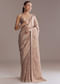 Lavender Tissue Saree With Heavy Floral Work