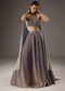 Lilac Purple Butter Crepe Bridesmaid Lehenga With Hand Work