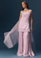 Lilac Sharara Suit With Choker And Ruched Sharara