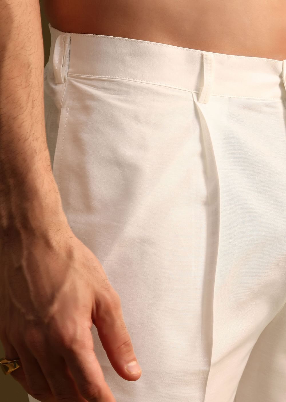 Lilac Silk Schiffli Work Kurta And Pant