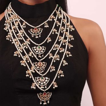 Maharani Pearl And Kundan Necklace