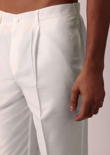 Majestic Festival Silk Kurta Set With Thread And Mirror Work