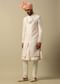 Majestic White Raw Silk Sherwani
